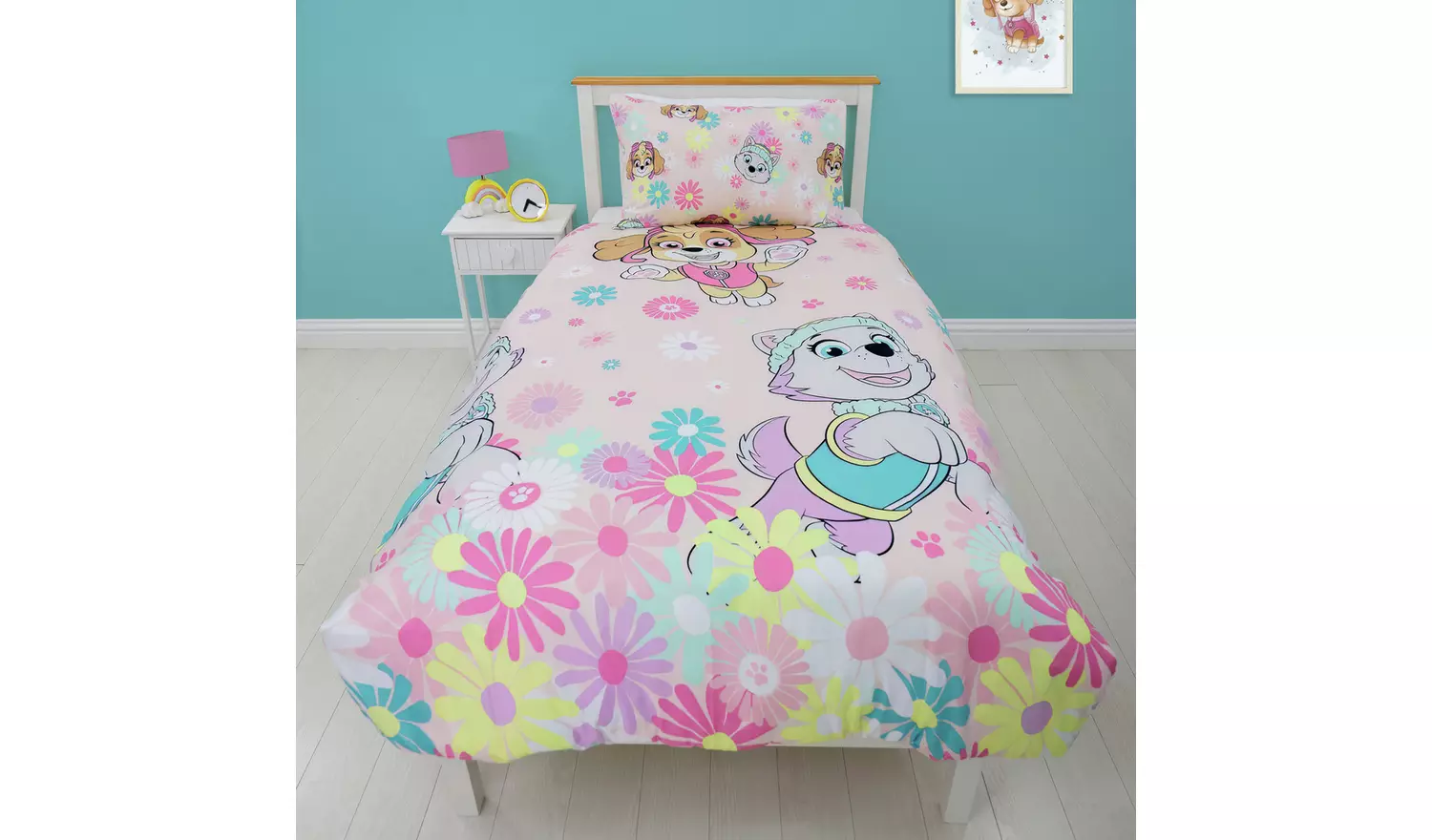 Paw Patrol Pink Kids Bedding Set - Single