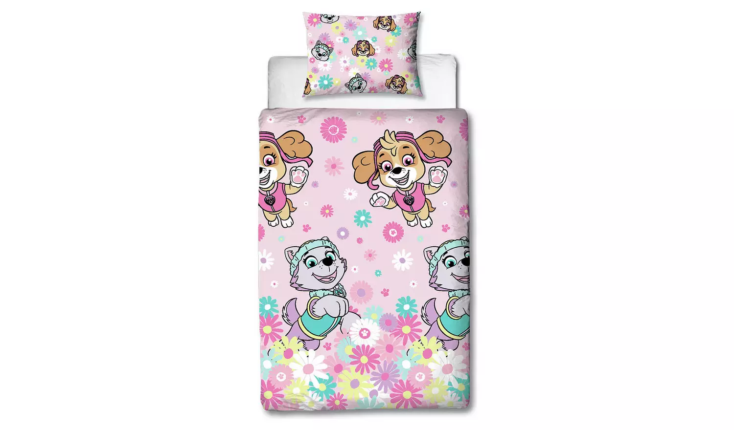 Paw Patrol Pink Kids Bedding Set - Single