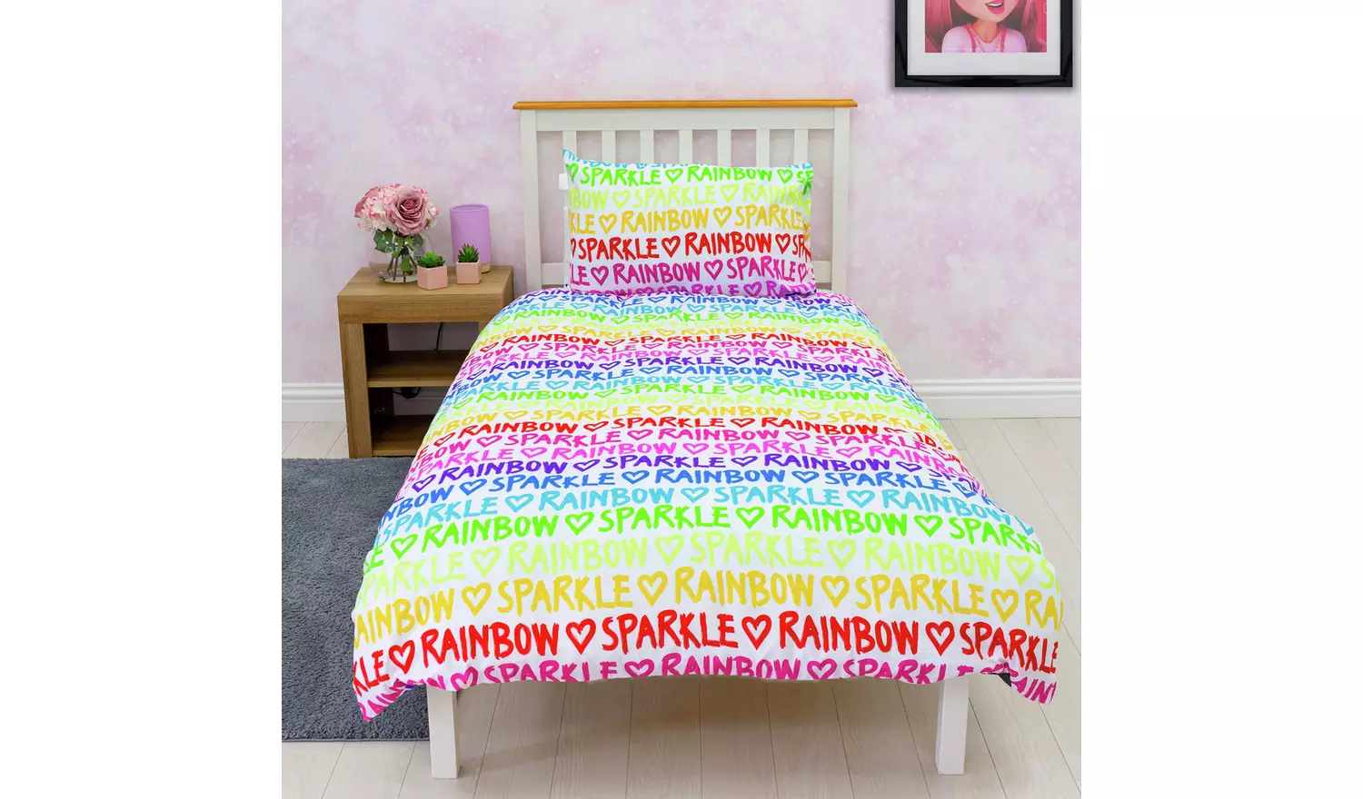 Rainbow High Kids Bedding Set - Single