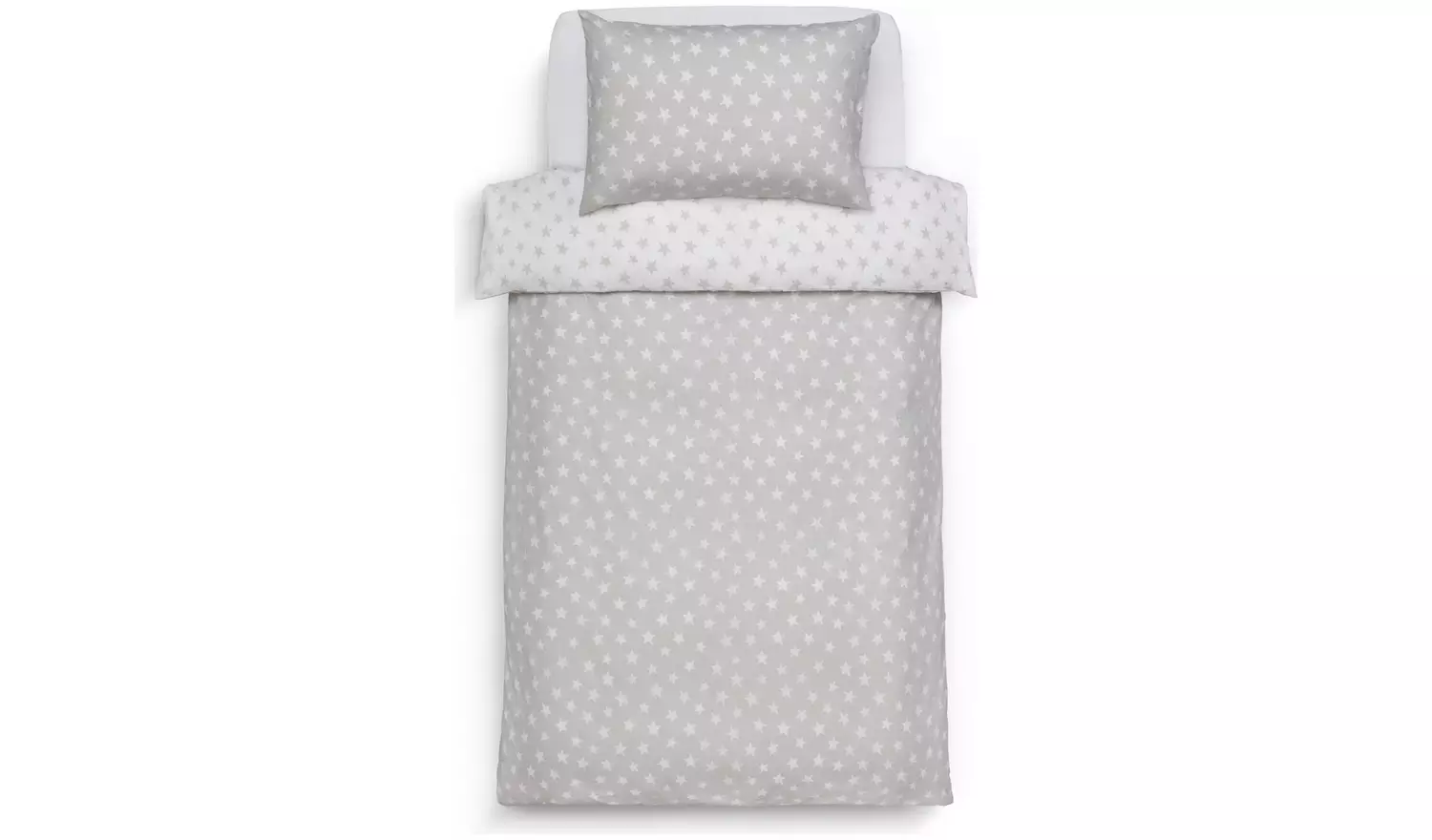 Habitat Kids Reversible Star Grey Bedding Set - Single