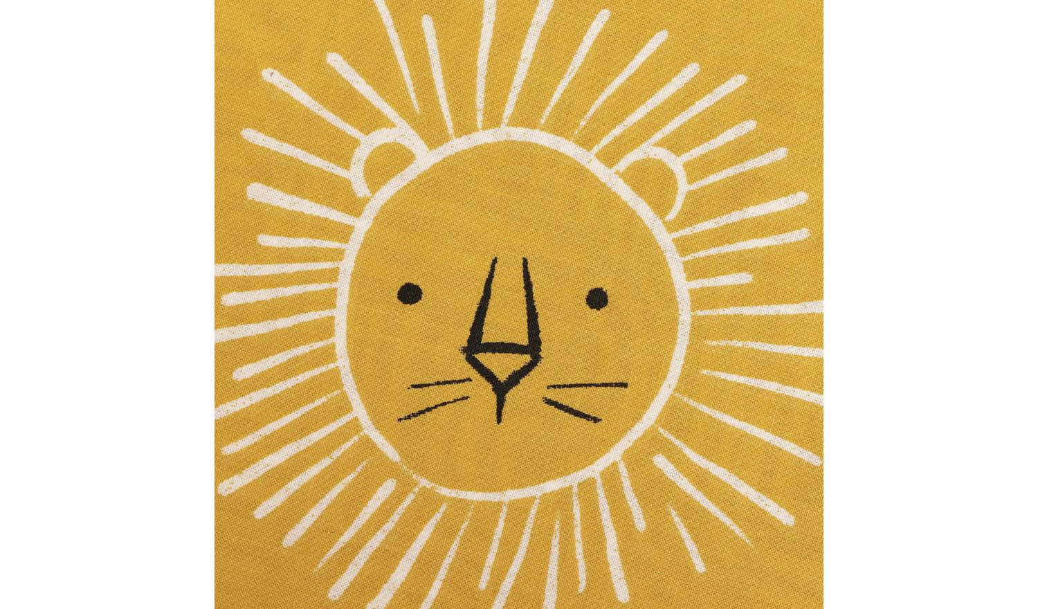 Habitat Cotton Safari Lion Yellow Bedding Set - Single