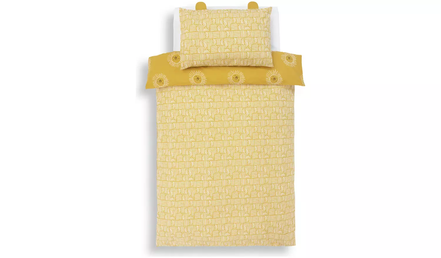 Habitat Cotton Safari Lion Yellow Bedding Set - Single