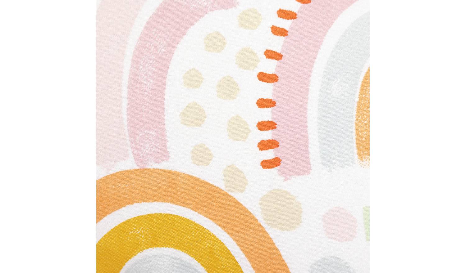 Habitat Pastel Rainbow Reversible Kids Bedding Set - Single