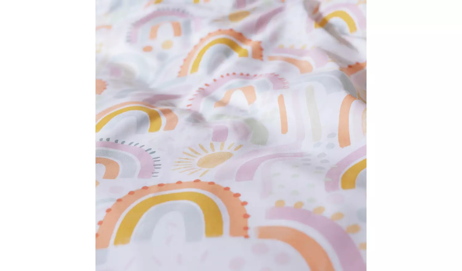 Habitat Pastel Rainbow Reversible Kids Bedding Set - Single
