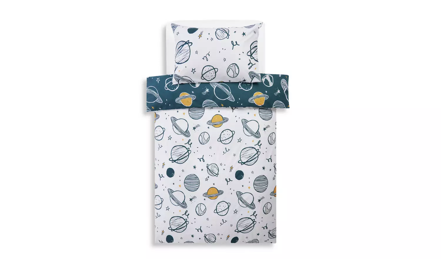 Habitat Cotton Planets Blue Kids Bedding Set - Toddler