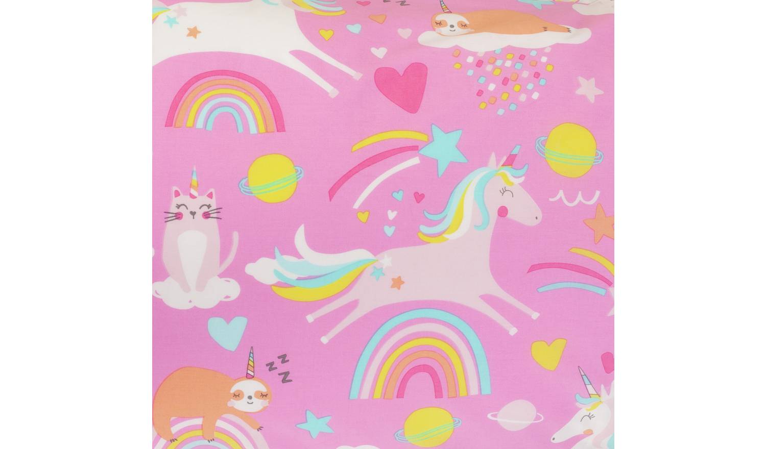 Argos Home Kids Pink Unicorn Bedding Set - Toddler