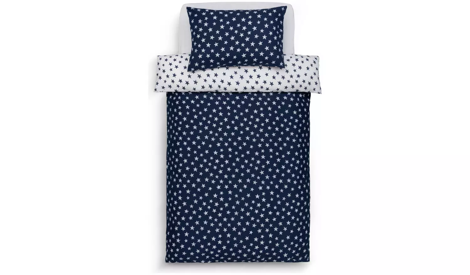 Habitat Kids Reversible Star Navy Bedding Set - Single