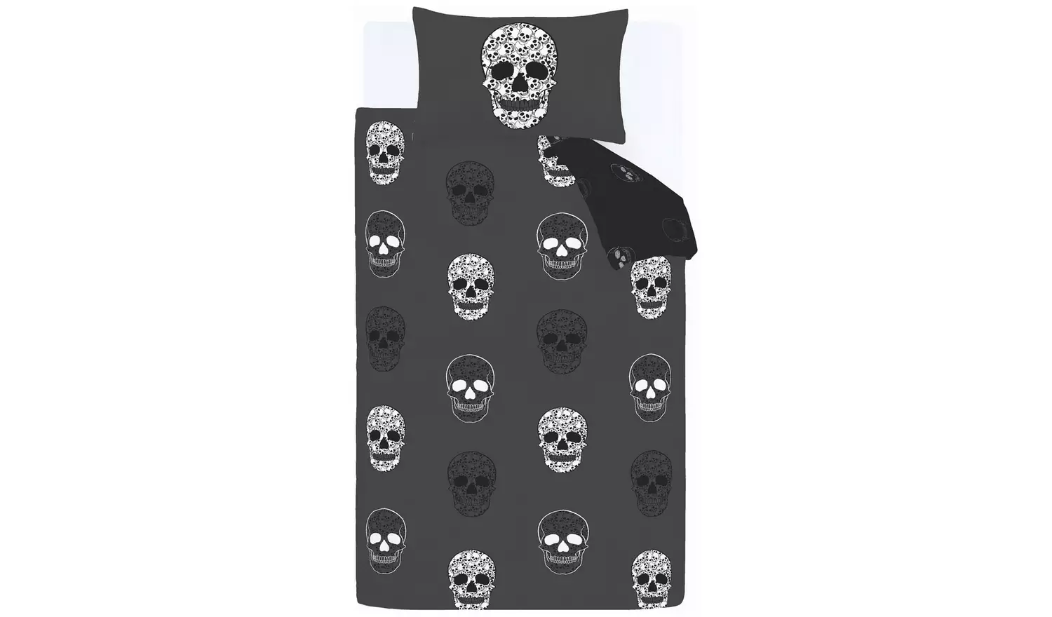 Catherine Lansfield Skulls Kids Bedding Set - Single