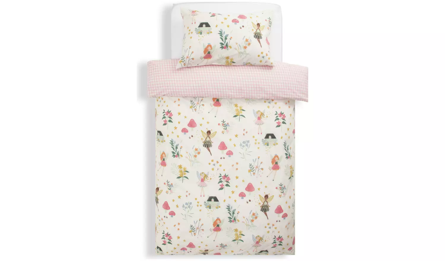 Habitat Glowing Fairies Pink Kids Bedding Set - Toddler