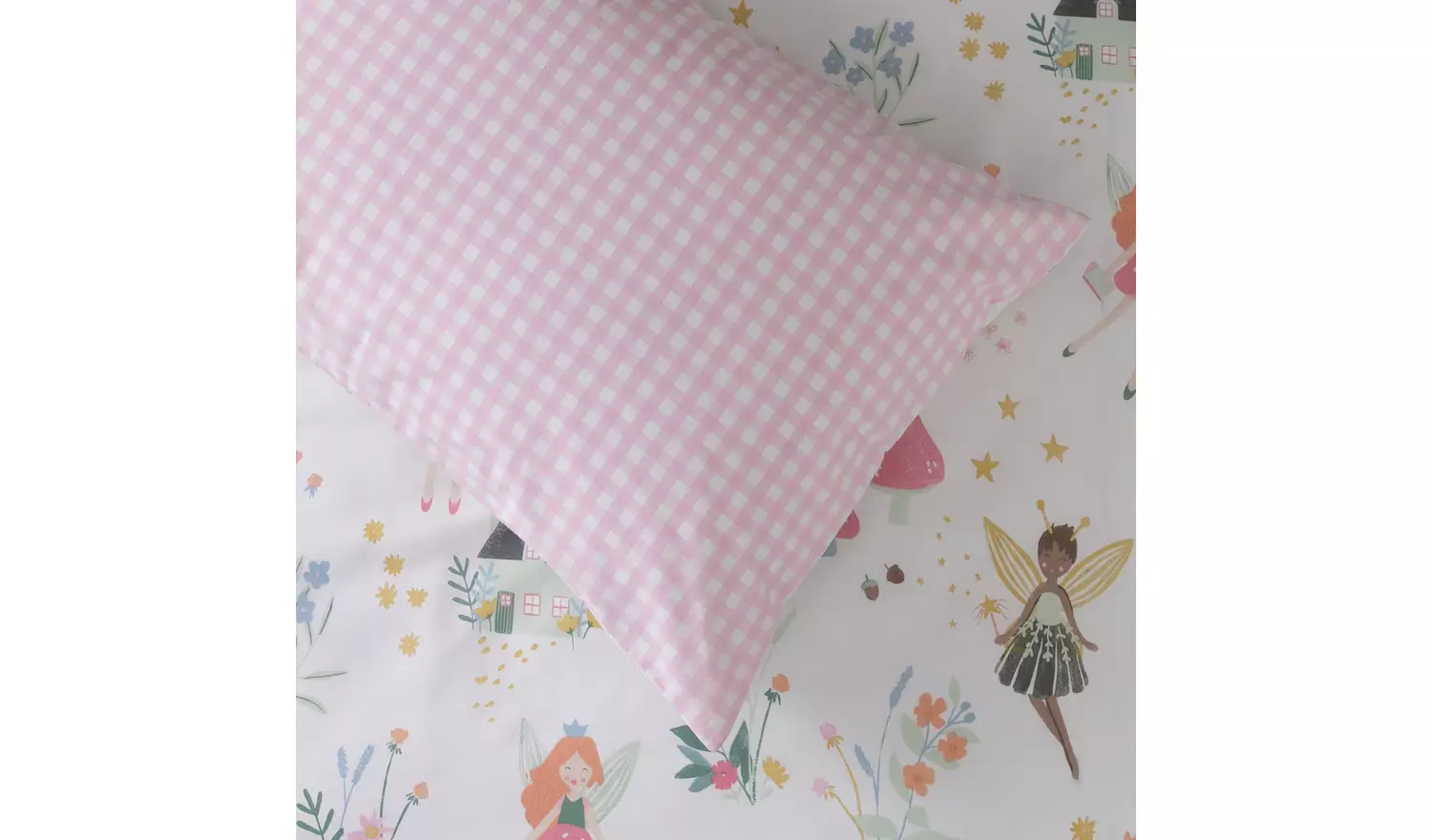 Habitat Glowing Fairies Pink Kids Bedding Set - Toddler