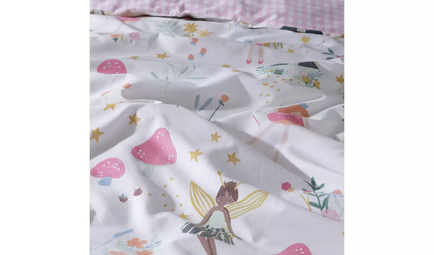 Habitat Glowing Fairies Pink Kids Bedding Set - Toddler