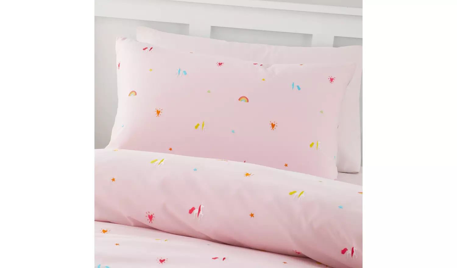 Catherine Lansfield Unicorn Pink Kids Bedding Set - Single