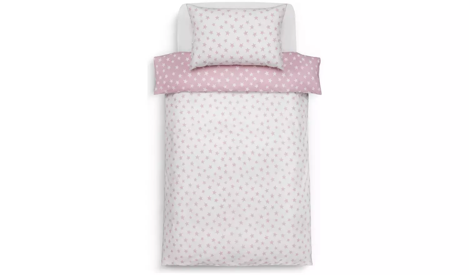 Habitat Kids Reversible Star Pink Bedding Set - Single