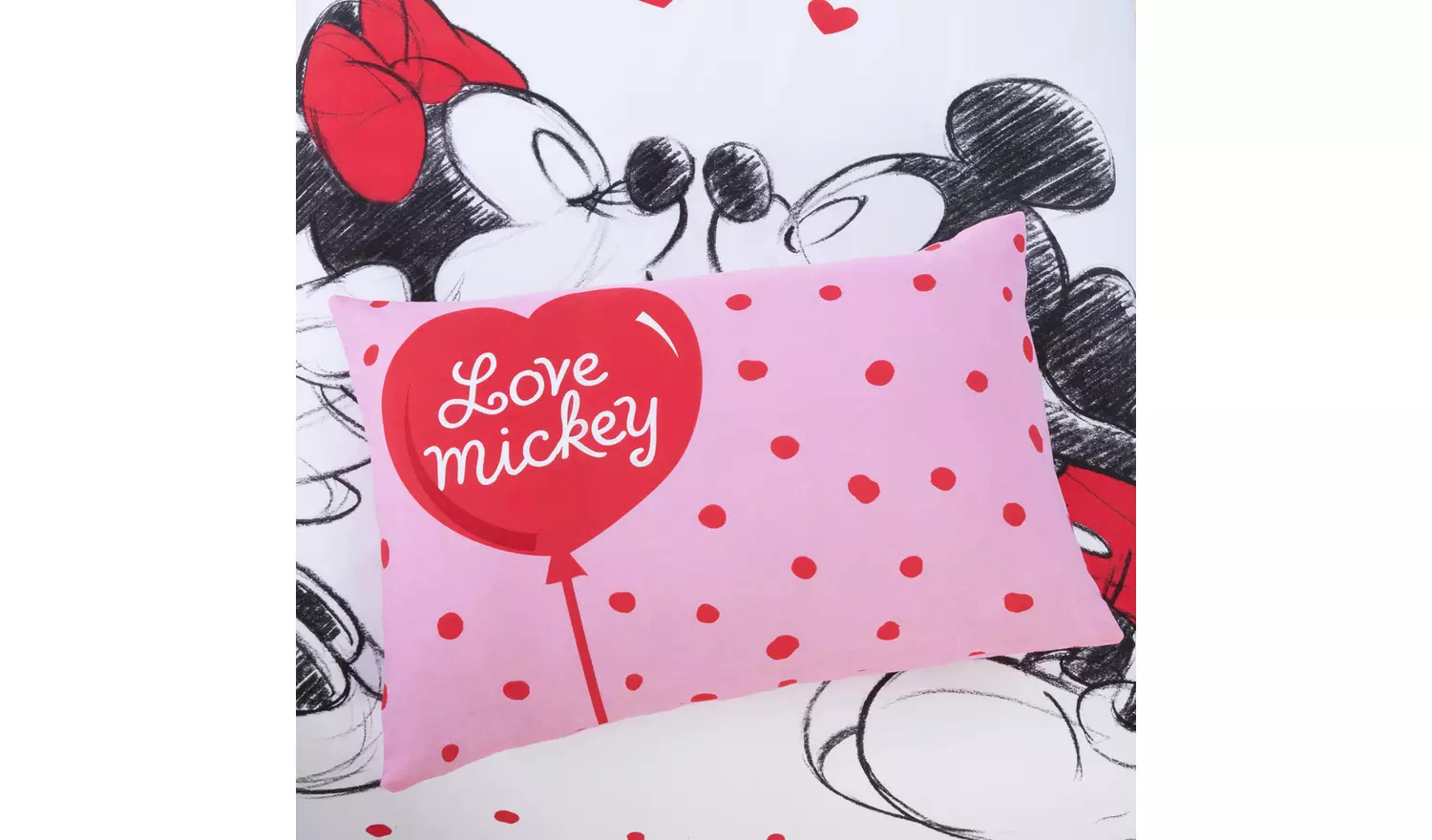 Disney Cotton Mickey & Minnie Kids Bedding Set - Single
