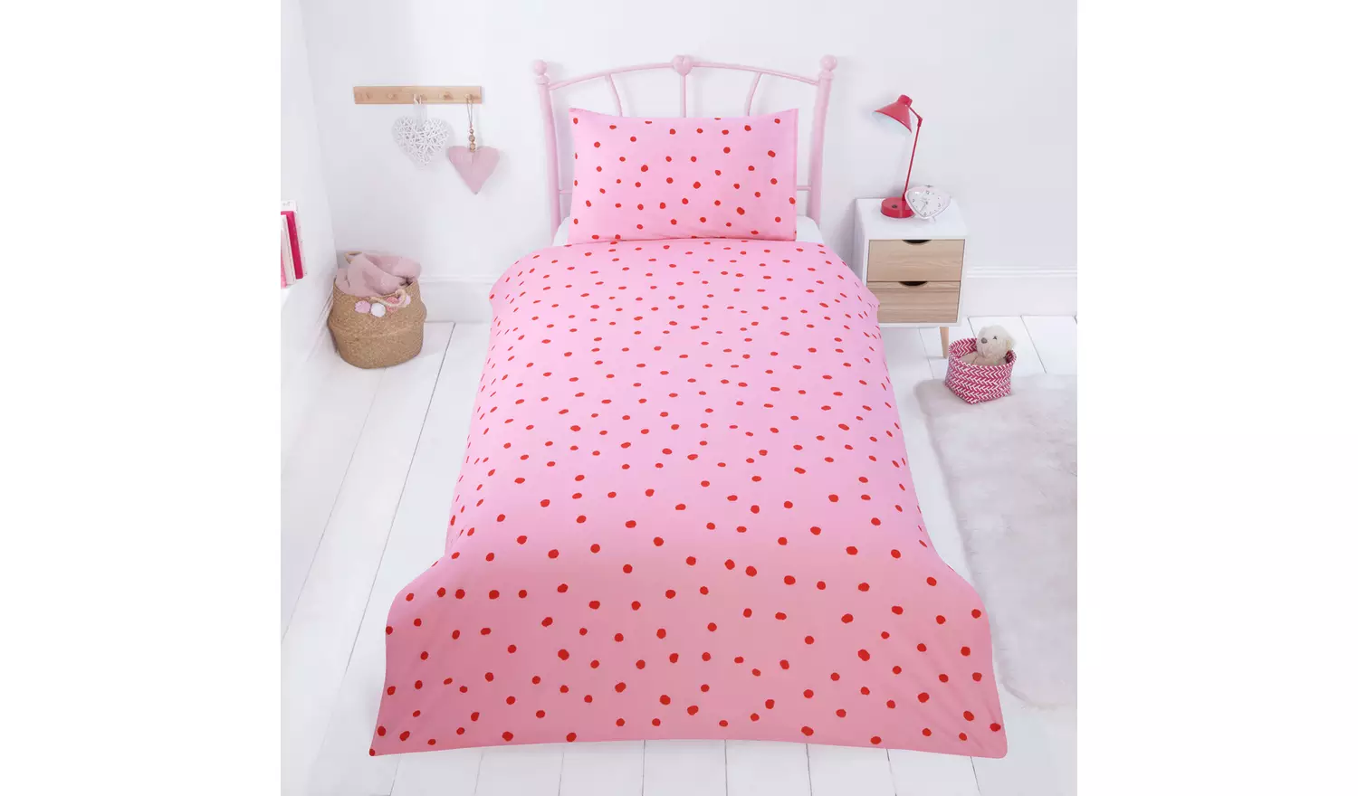Disney Cotton Mickey & Minnie Kids Bedding Set - Single