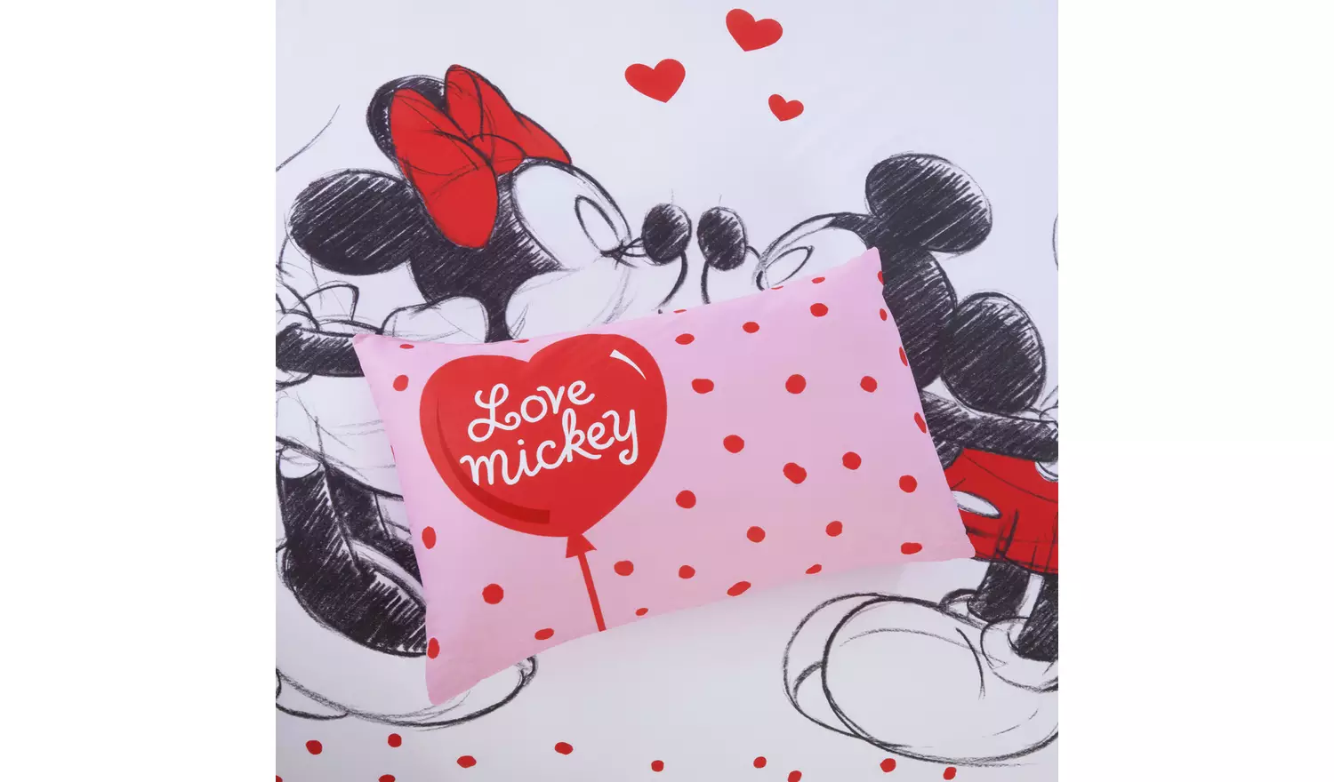 Disney Cotton Mickey & Minnie Kids Bedding Set - Double