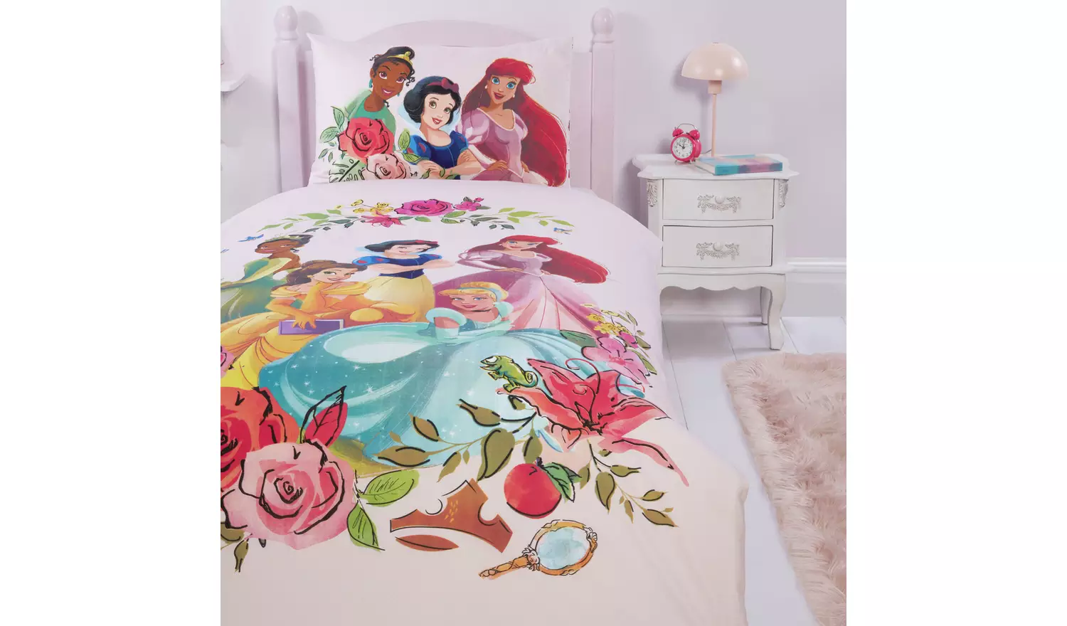 Disney Princess Pink Kids Bedding Set - Single