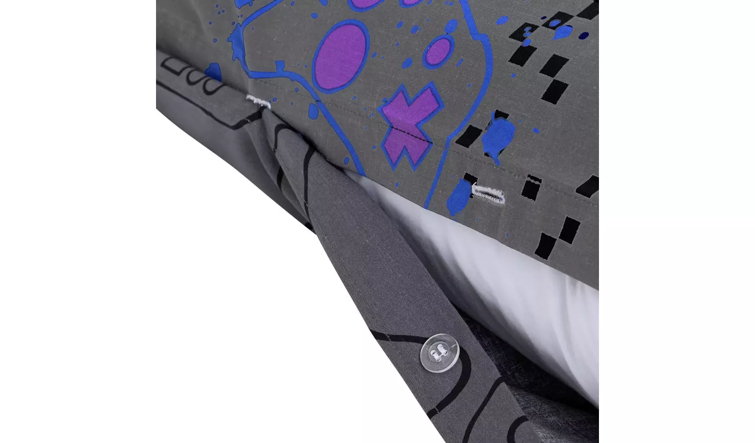 Argos Home Gaming Grey Kids Bedding Set - Single