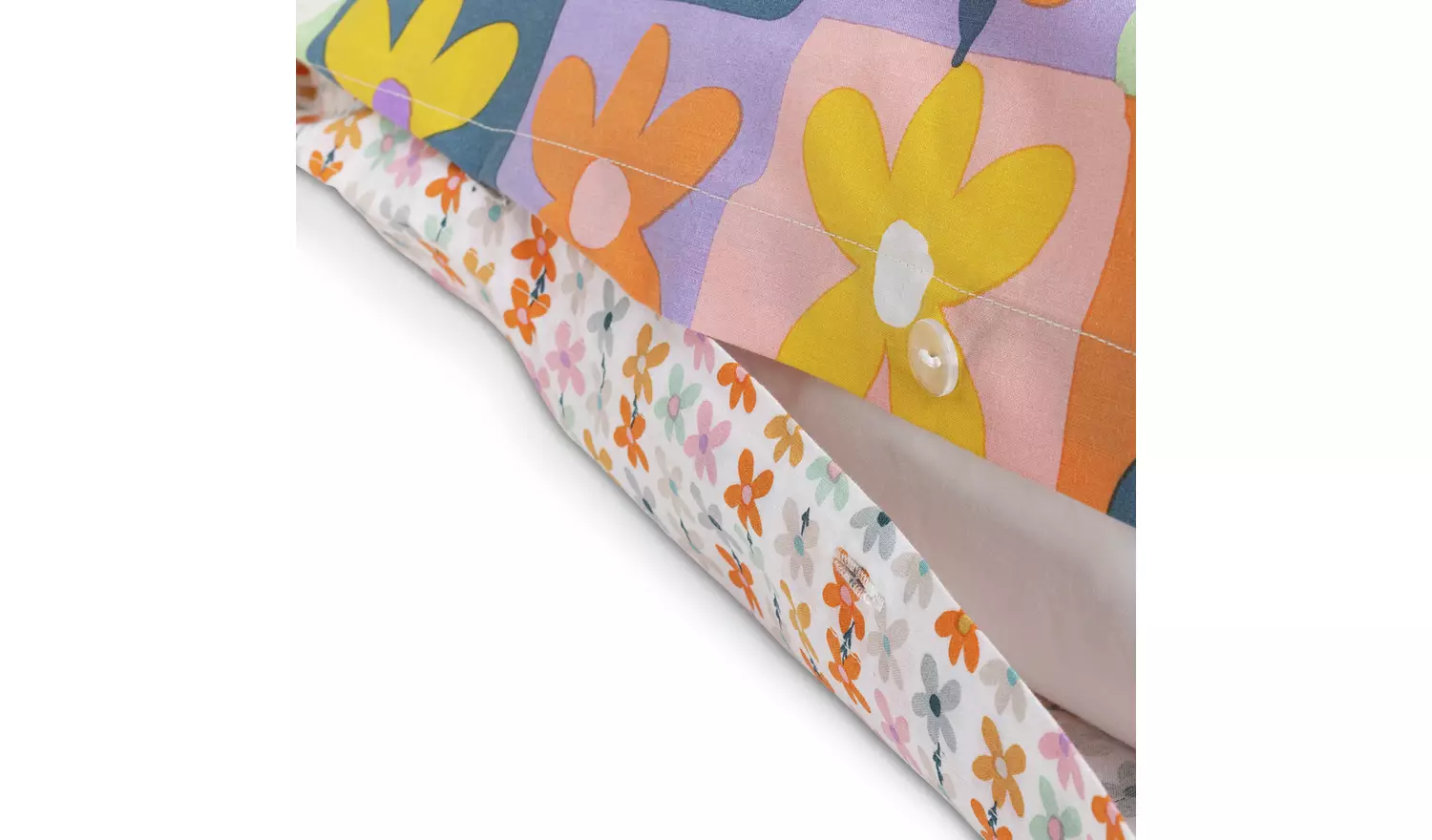 Habitat Checkerboard Floral Kids Bedding Set - Double