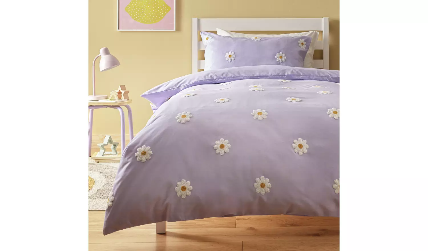 Argos Home Tufted Daisy Kids Bedding Set - Single