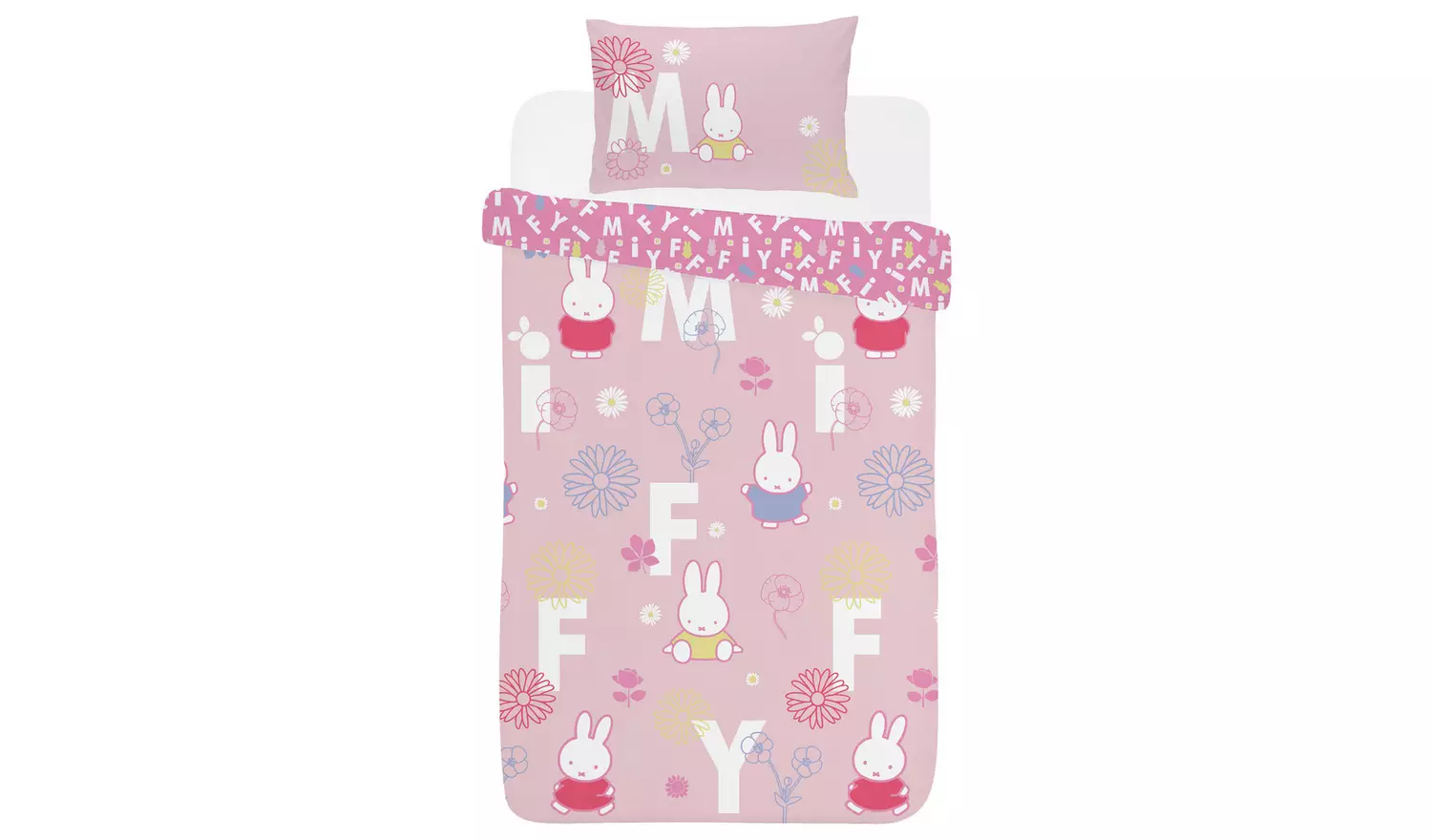 Miffy Pink Kids Bedding Set - Single
