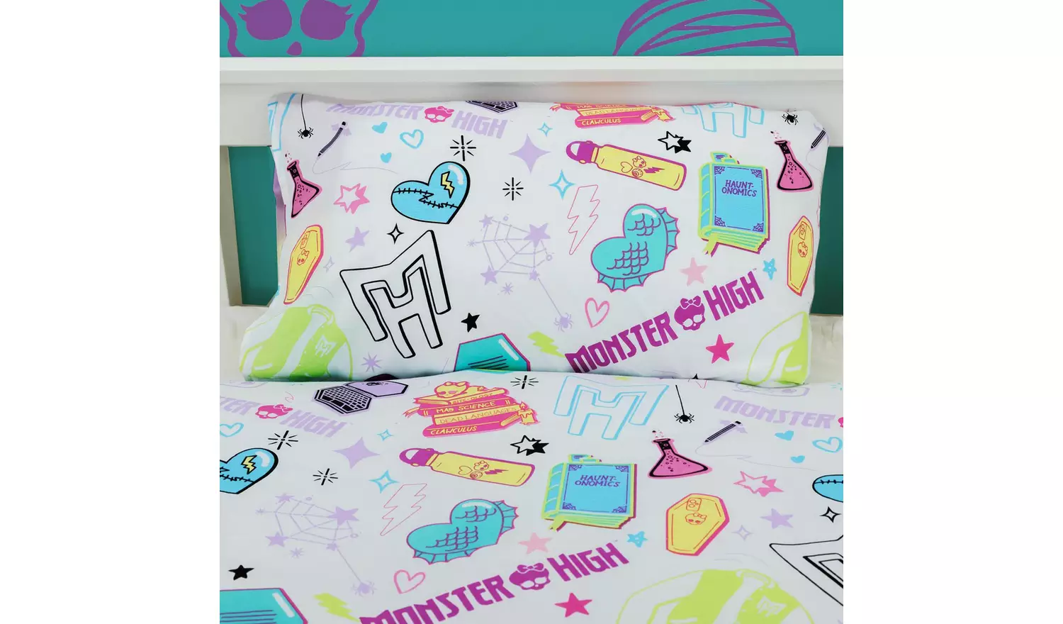 Monster High Fierce Panel Kids Bedding Set - Single