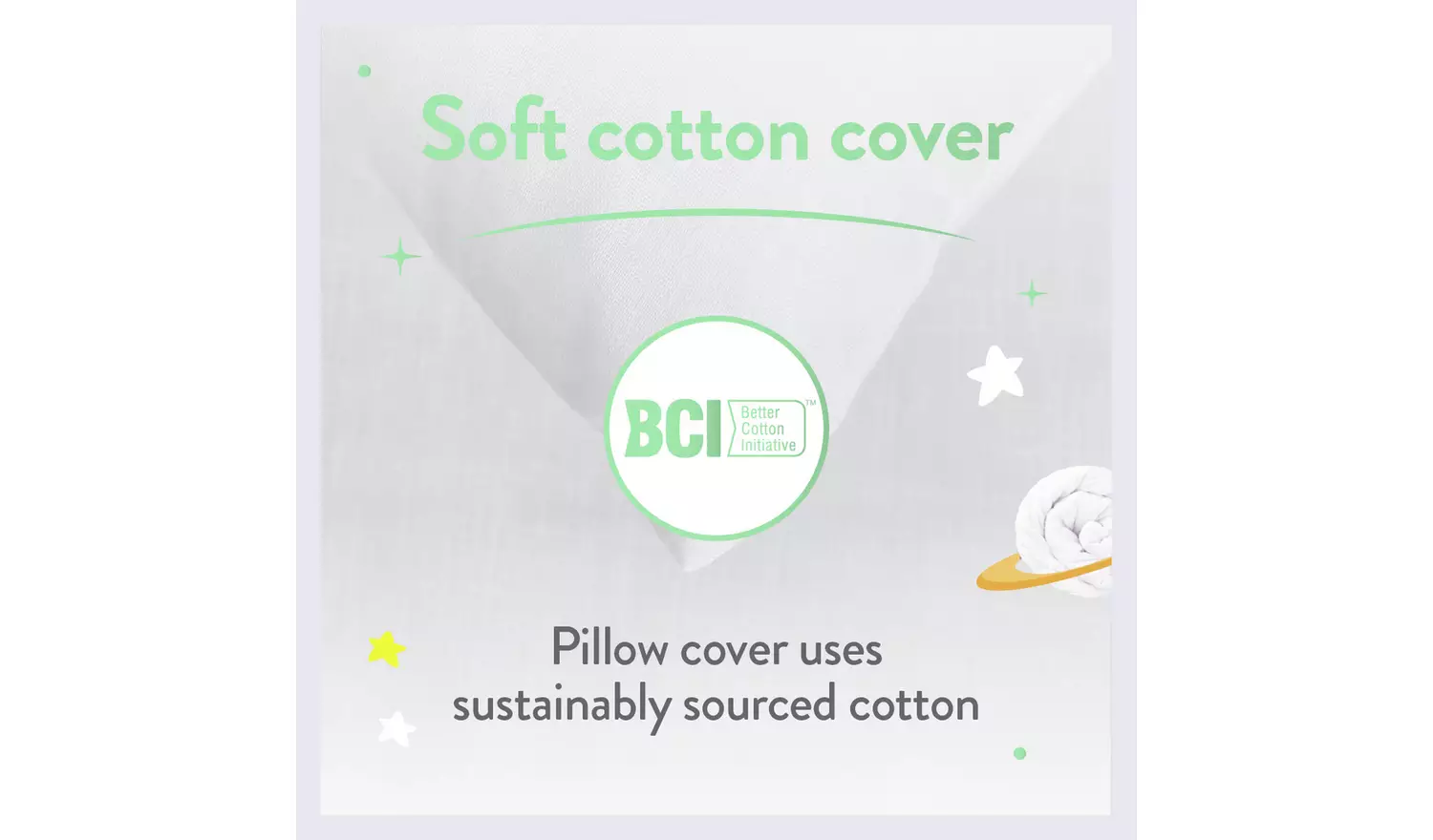 Slumberdown Little Slumbers Fresh & Protect Pillow - Cot Bed