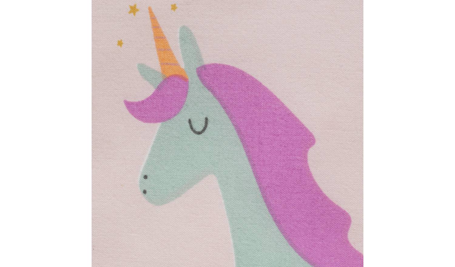 Habitat Unicorn and Dino Print Pink Kids Bedding Set-Single