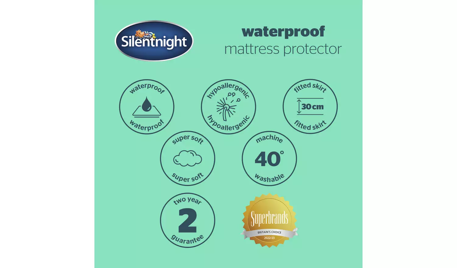 Silentnight Waterproof Mattress Protector - Single