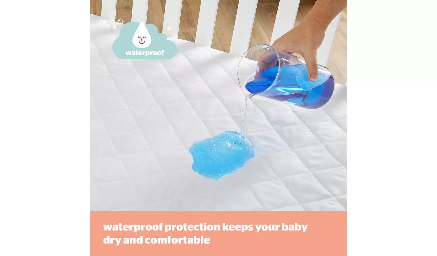 Silentnight Quilted Waterproof Mattress Protector - Toddler
