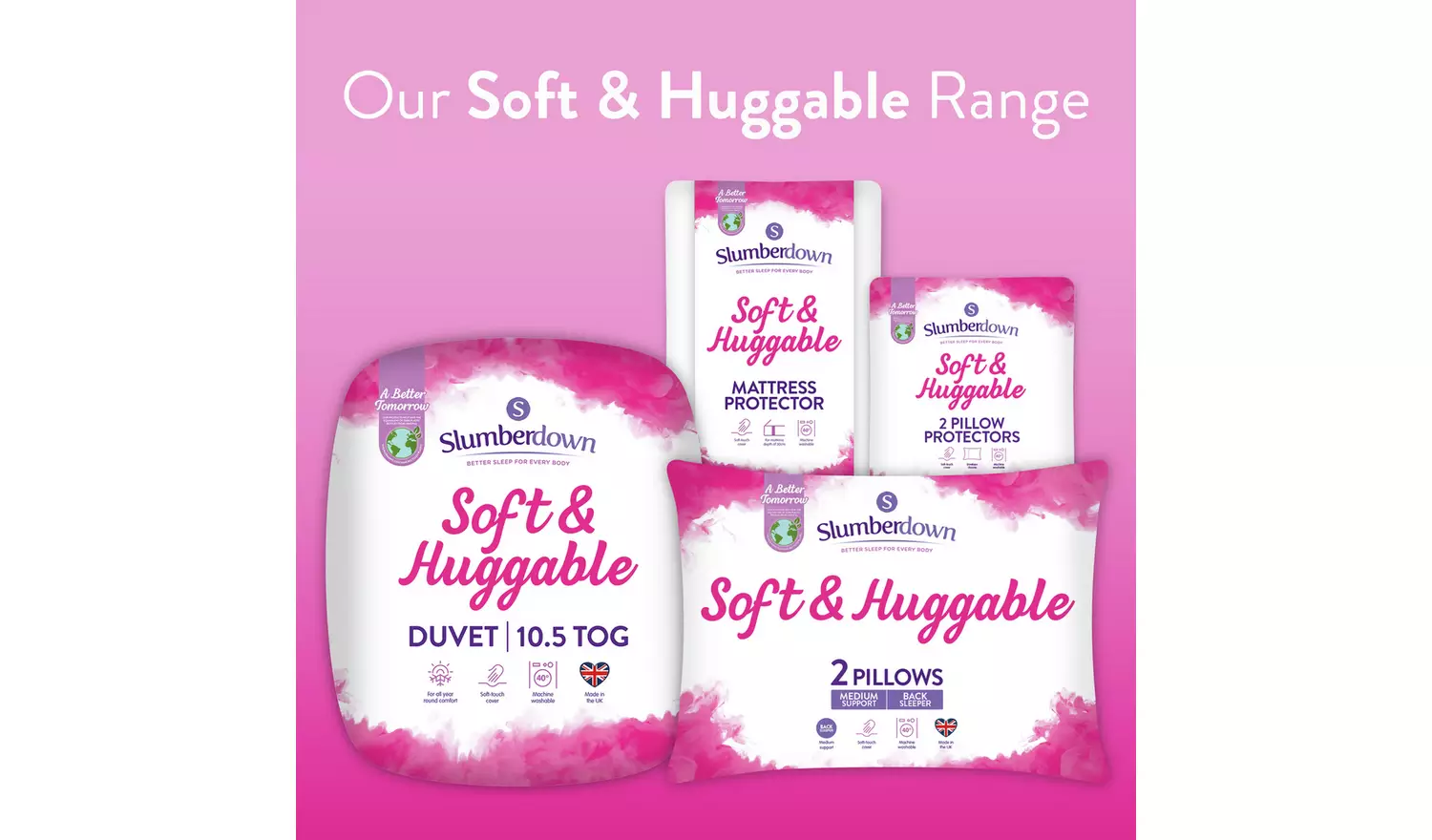 Slumberdown Soft and Huggable Mattress Protector - Single