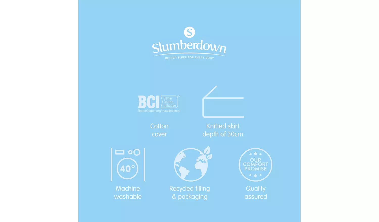 Slumberdown Cotton Comfort Mattress Protector - Single