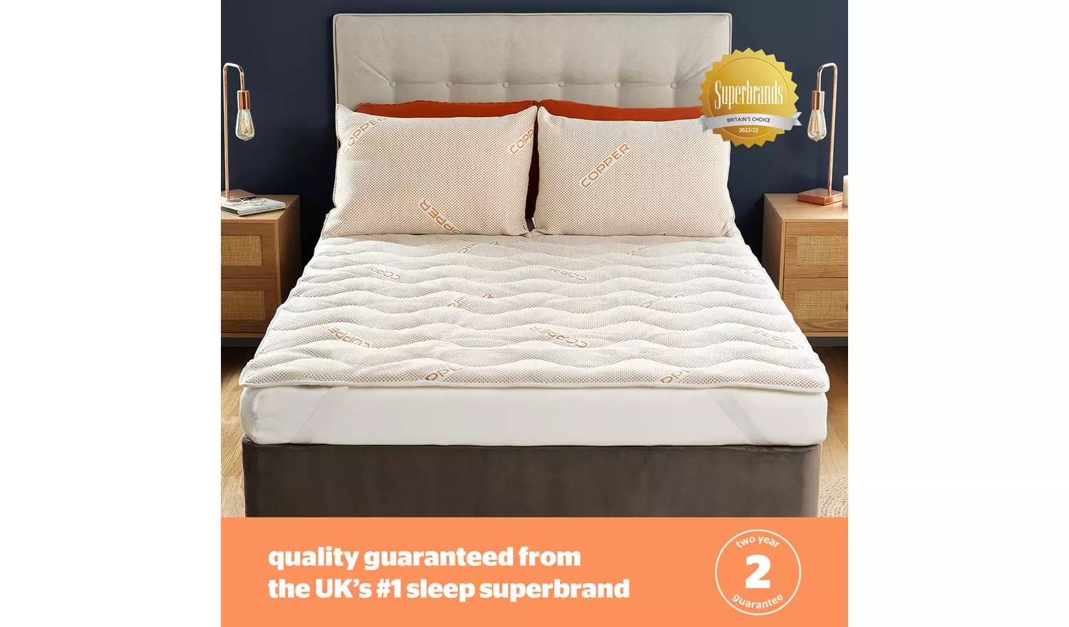 Silentnight Wellbeing Copper Infused Mattress Topper - SK