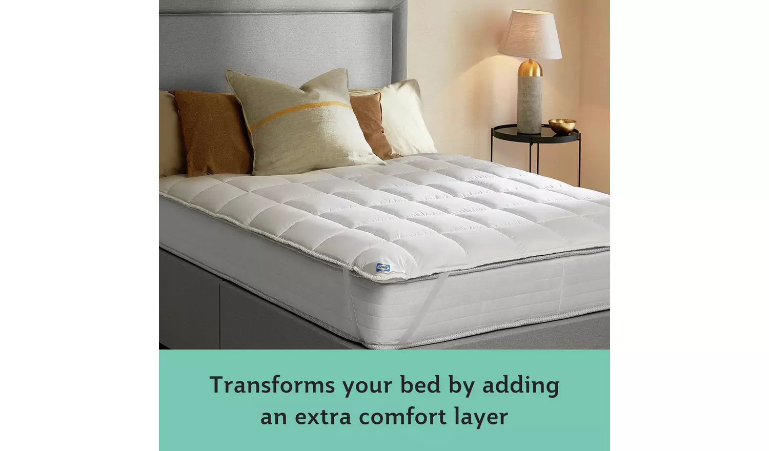 Sealy Anti Allergy Hollowfibre Mattress Topper - Double