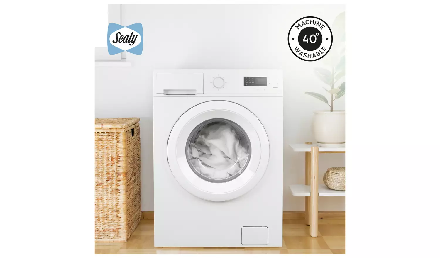 Sealy Anti Allergy Hollowfibre Mattress Topper - Double