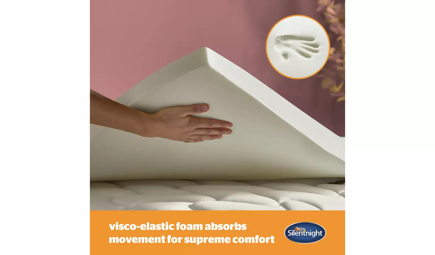 Silentnight 2.5cm Memory Foam Mattress Topper - Single