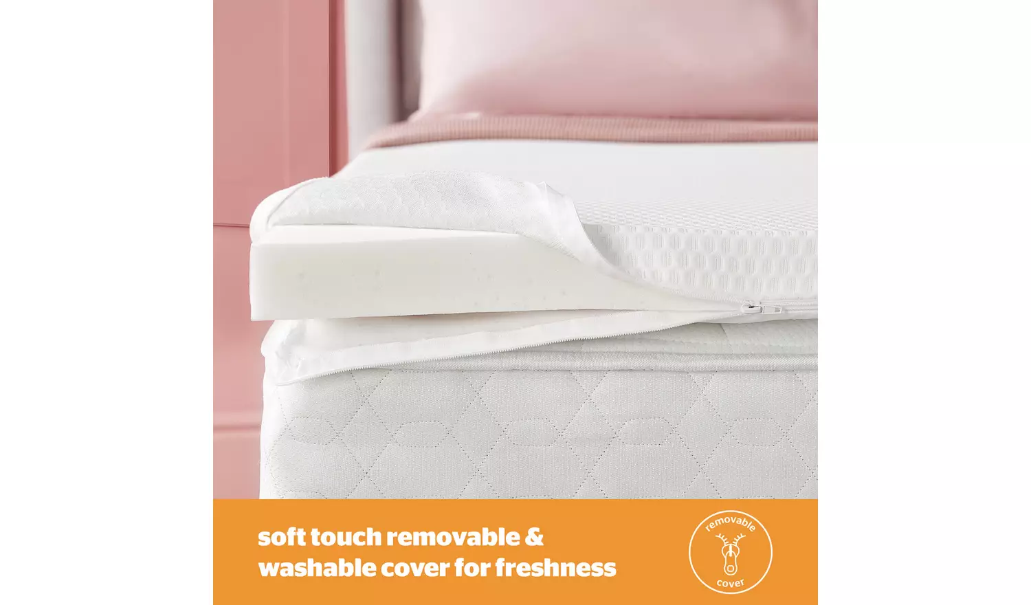 Silentnight 2.5cm Memory Foam Mattress Topper - Single