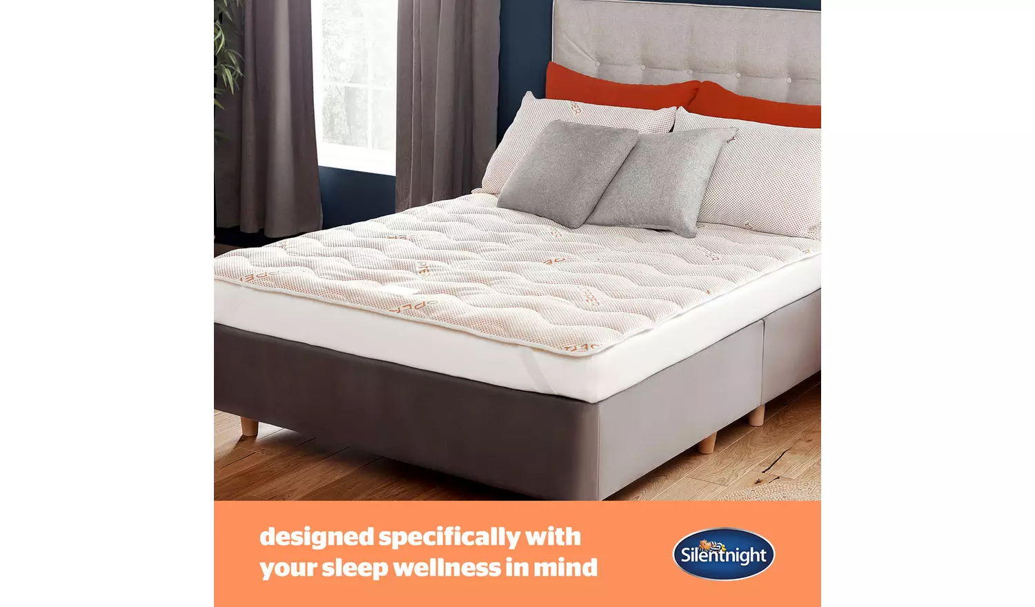 Silentnight Wellbeing Copper Infused Mattress Topper- Single