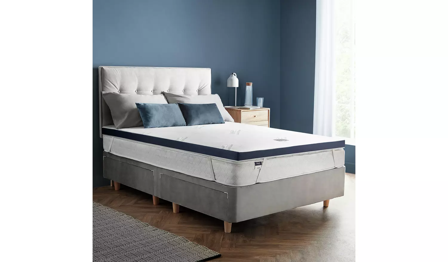 Silentnight Wellbeing Cool Touch Mattress Topper - Double