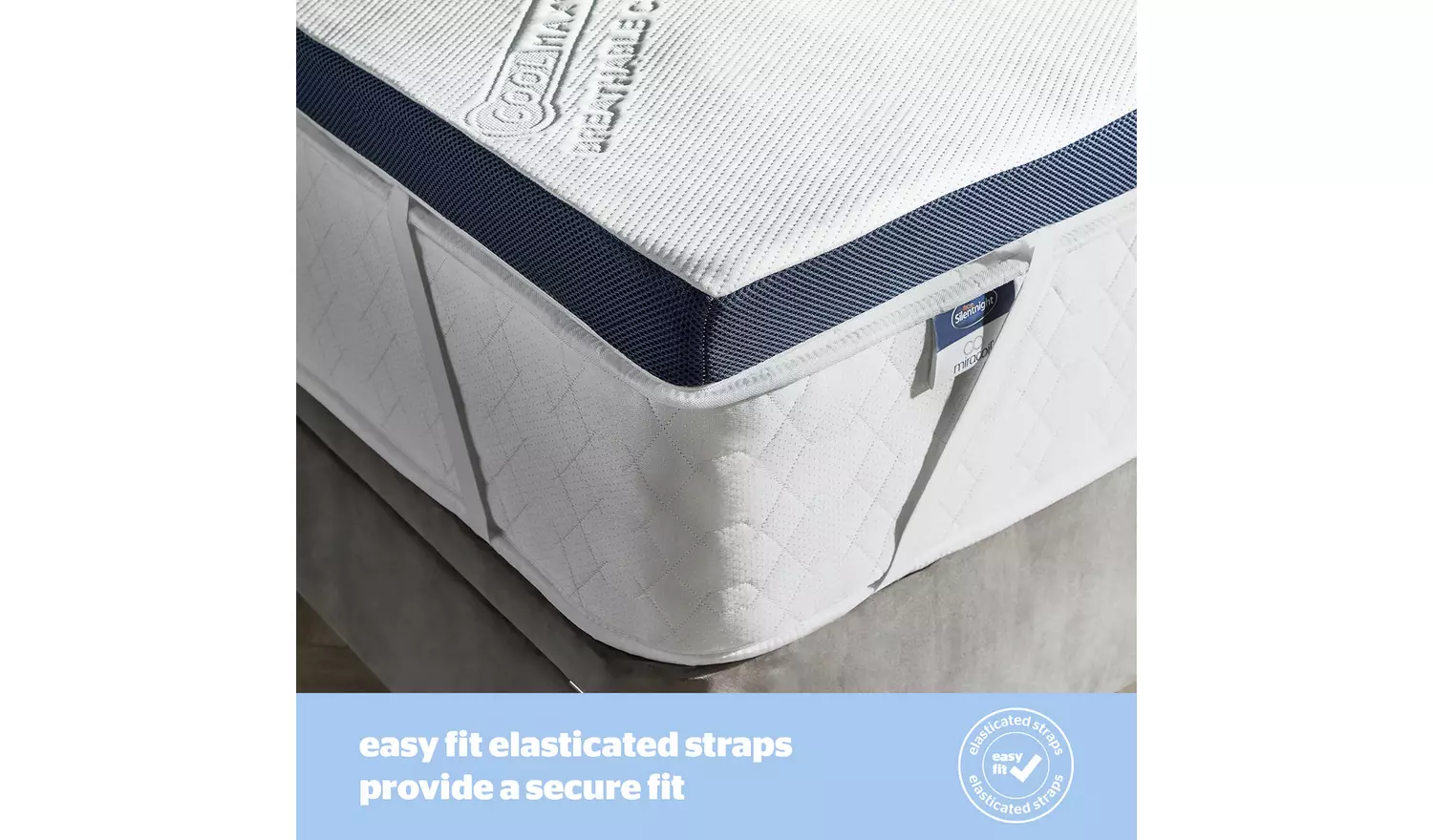 Silentnight Wellbeing Cool Touch Mattress Topper - Double