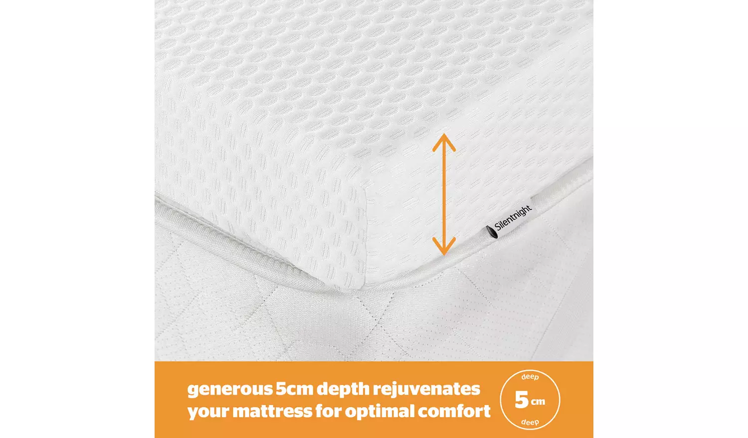 Silentnight 5cm Memory Foam Topper - Double