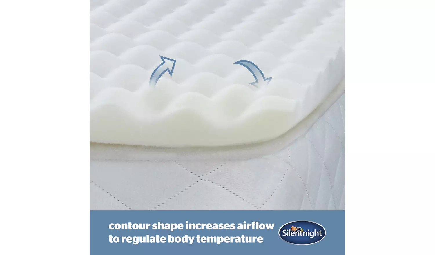 Silentnight Orthopaedic Mattress Topper with Cover - Single