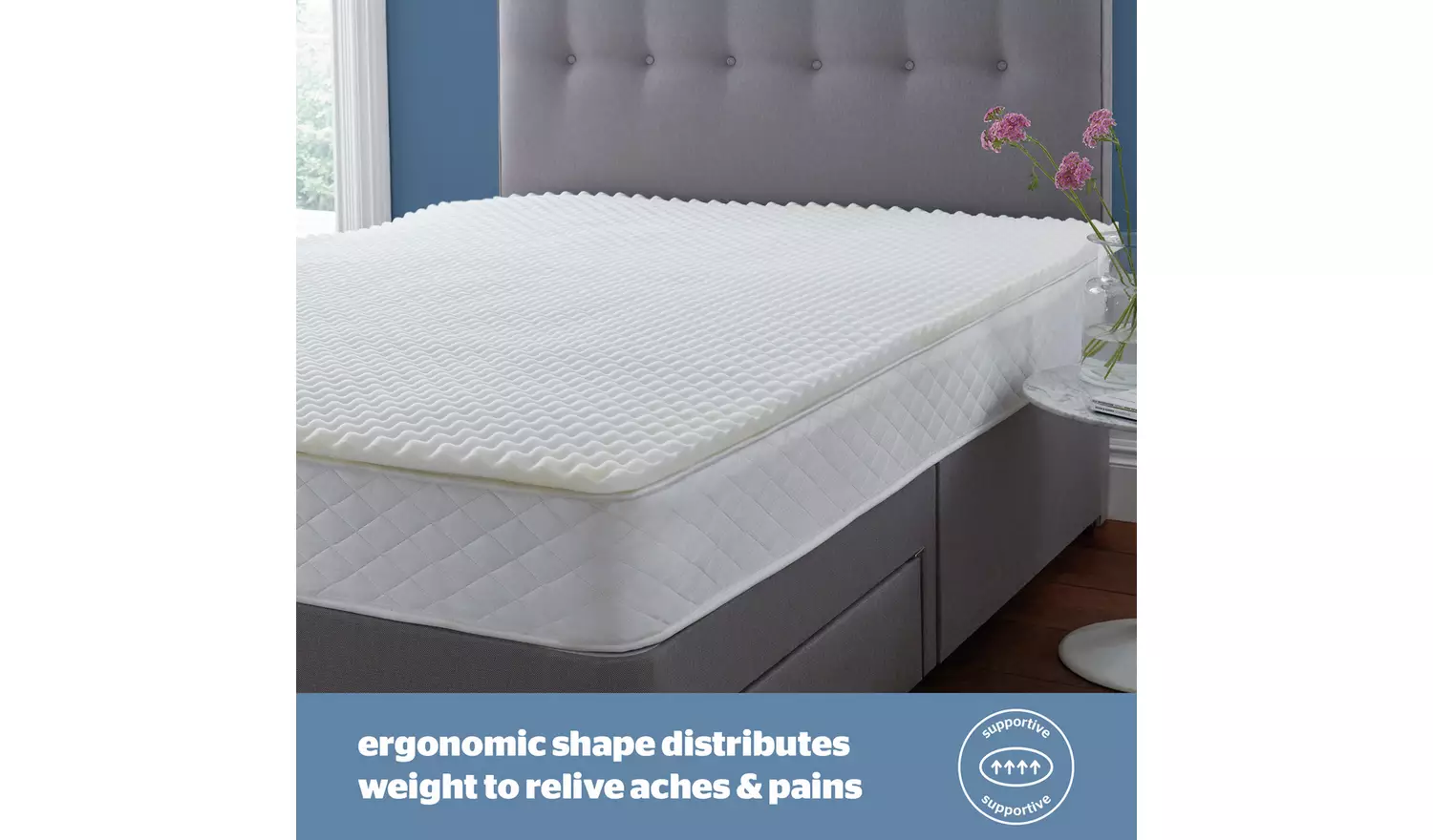 Silentnight Orthopaedic Mattress Topper with Cover- Kingsize