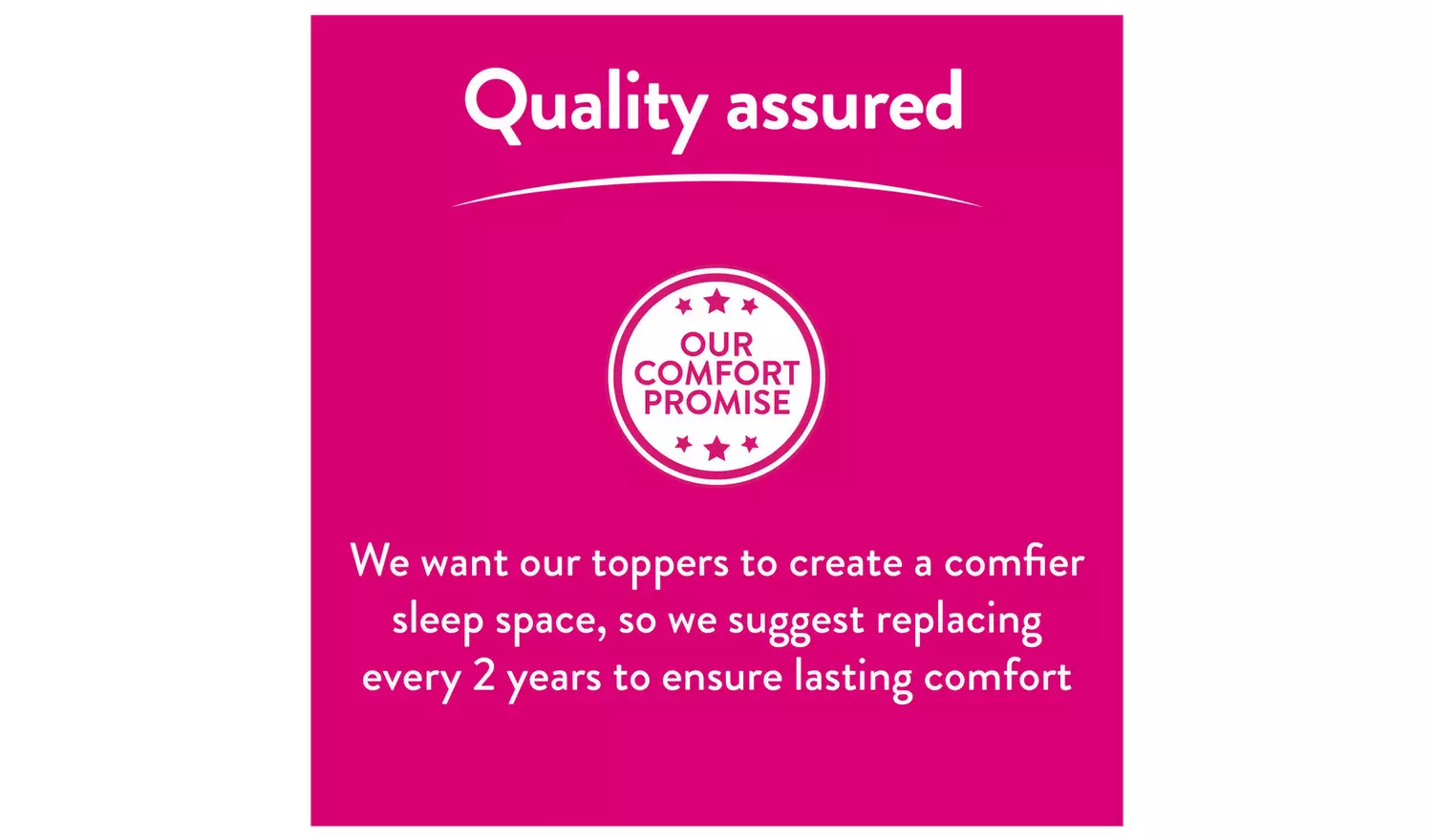 Slumberdown Soft & Huggable Mattress Topper - Kingsize