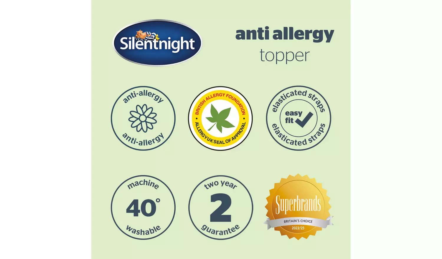 Silentnight Anti-Allergy Mattress Topper - Single