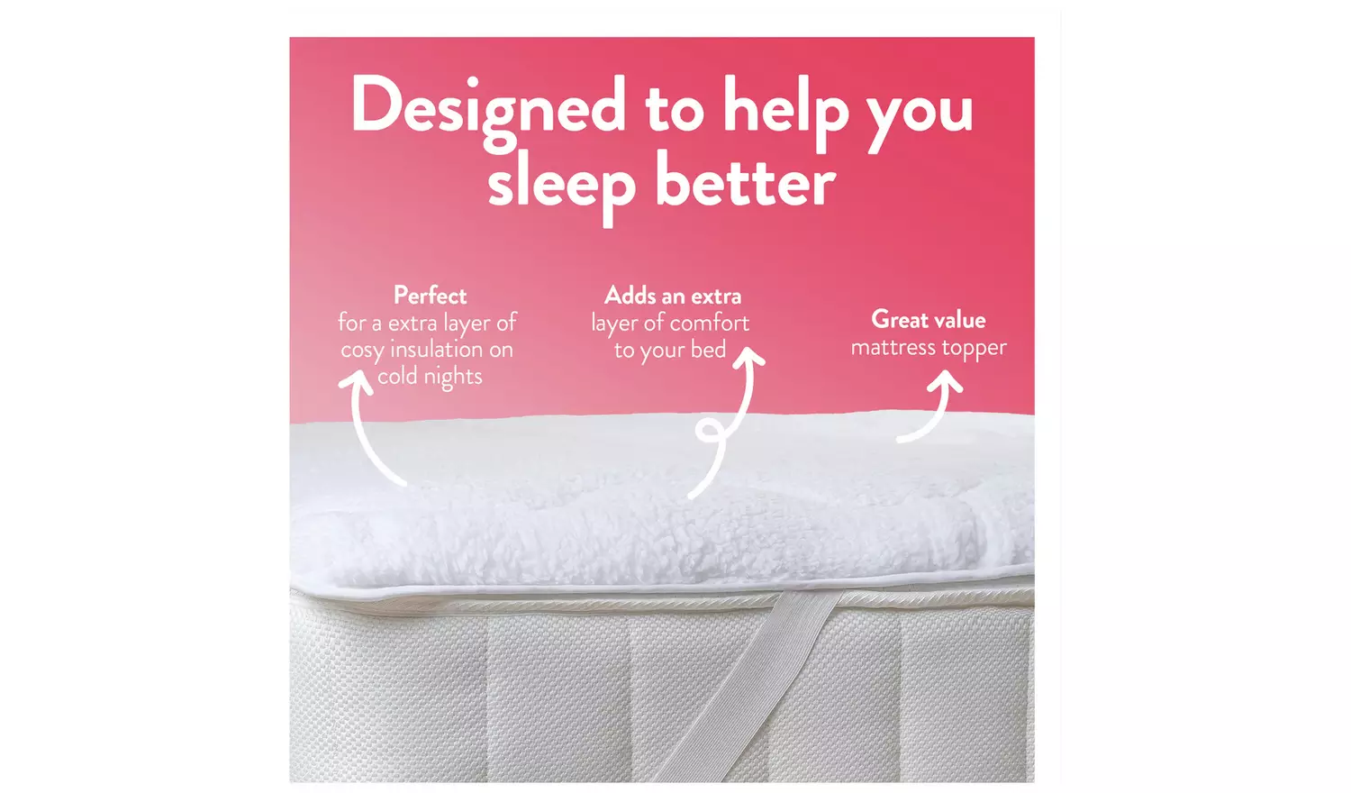 Slumberdown Thermal Nights Fleece Mattress Topper - Single