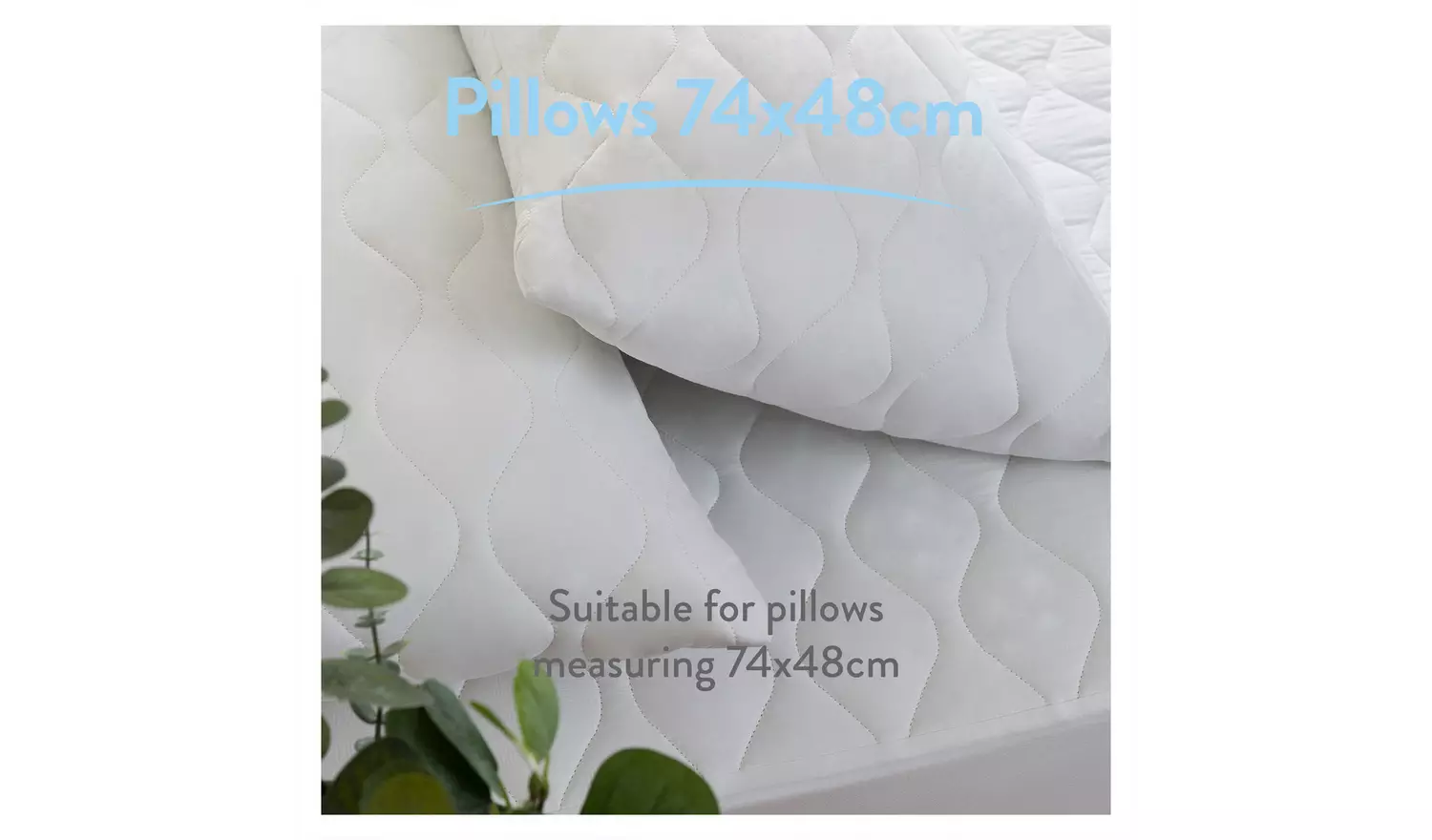 Slumberdown Cotton Comfort Pillow Protectors - Pack of 2
