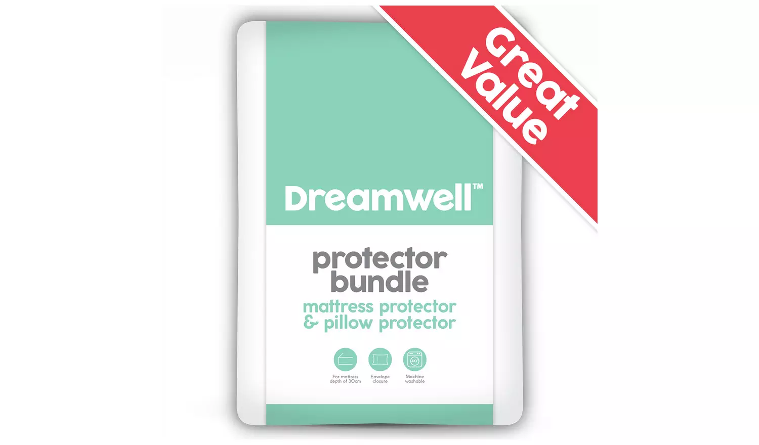 Dreamwell Mattress & Pillow Protector Bundle - Single