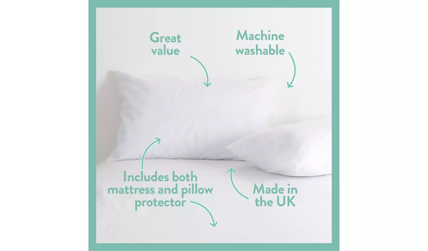 Dreamwell Mattress & Pillow Protector Bundle - Kingsize