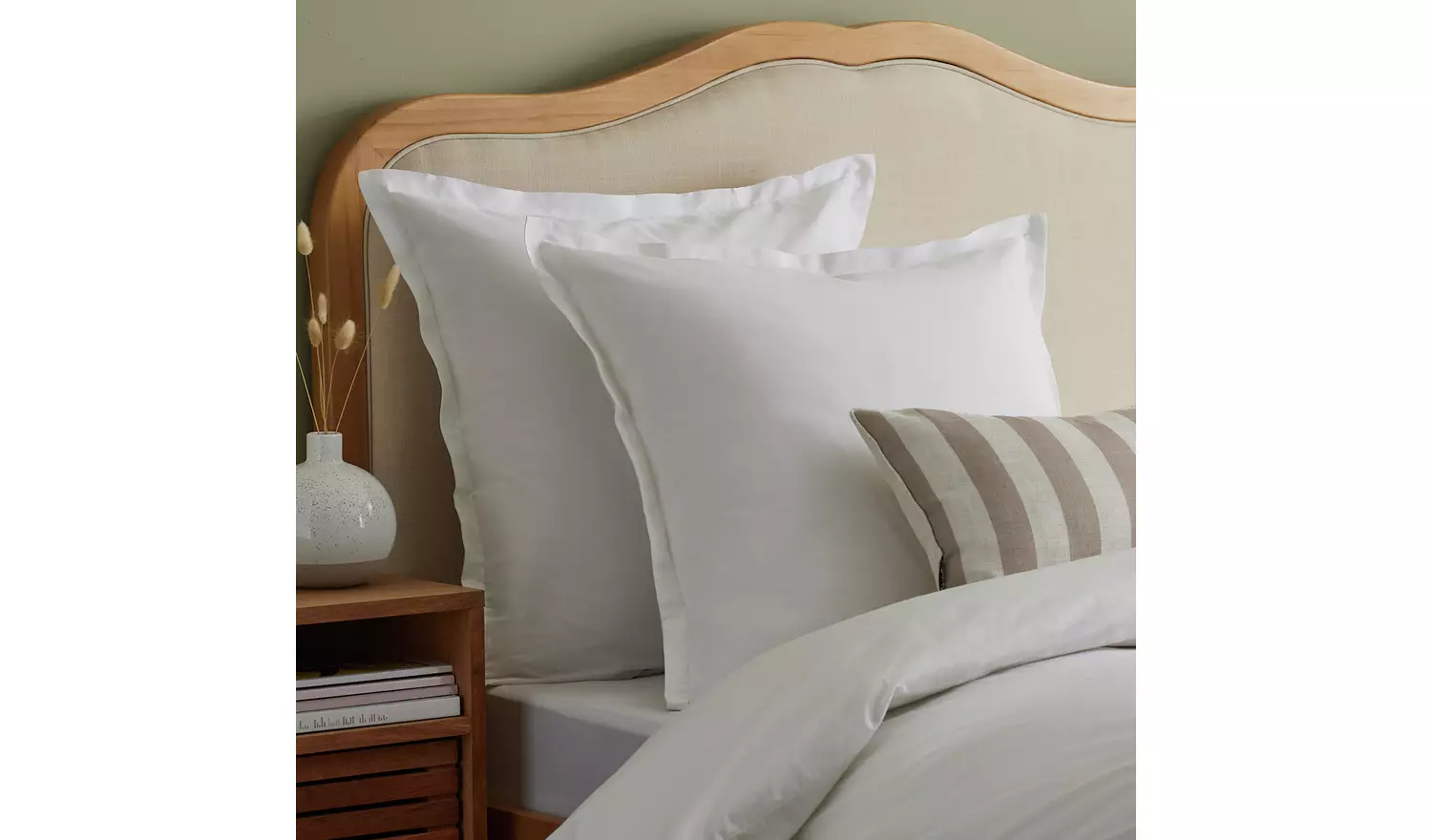 Habitat Cotton Rich 180TC Continental Pillowcase Pair- White